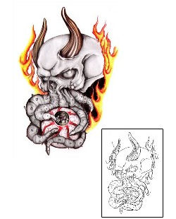 Skull Tattoo Miscellaneous tattoo | ETF-00006
