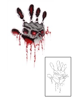 Skull Tattoo Horror tattoo | ETF-00020