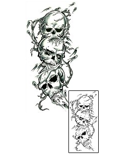 Skull Tattoo Horror tattoo | EUF-00011