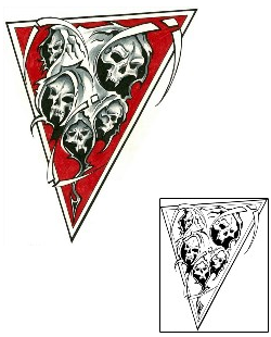 Skull Tattoo Horror tattoo | EUF-00018
