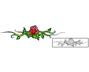Rose Tattoo Plant Life tattoo | EUF-00020