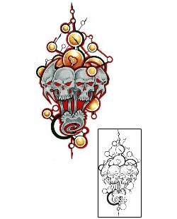 Skull Tattoo Horror tattoo | EUF-00039