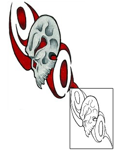 Skull Tattoo Horror tattoo | EUF-00043
