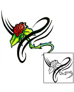 Rose Tattoo Plant Life tattoo | EUF-00045