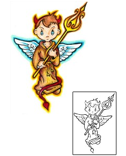 Devil - Demon Tattoo Religious & Spiritual tattoo | EUF-00060