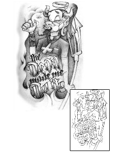 Devil - Demon Tattoo Horror tattoo | EWF-00007