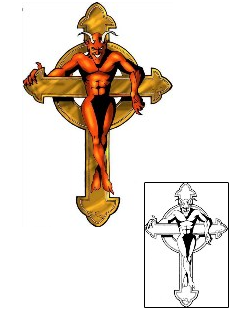 Devil - Demon Tattoo Religious & Spiritual tattoo | F2F-00036