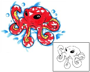 Octopus Tattoo Marine Life tattoo | FBF-00026