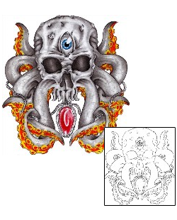 Skull Tattoo Horror tattoo | FBF-00051