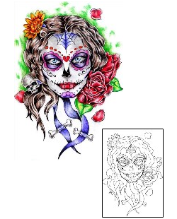 Mexican Tattoo Horror tattoo | FBF-00054