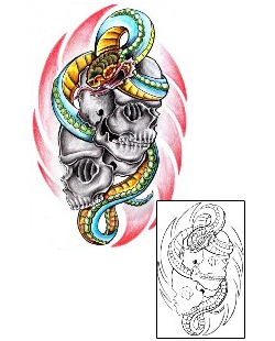 Skull Tattoo Horror tattoo | FBF-00087