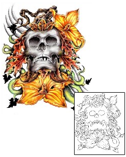 Skull Tattoo Horror tattoo | FBF-00088