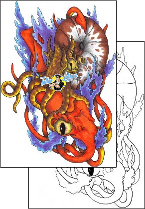 Octopus Tattoo marine-life-octopus-tattoos-flash-doctor-fdf-00026