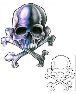 Crossbones Tattoo Horror tattoo | FLF-00053