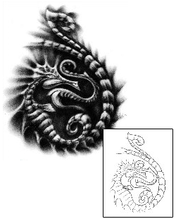 Seahorse Tattoo Marine Life tattoo | FOF-00272