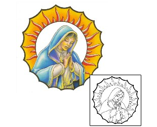Mary Tattoo Religious & Spiritual tattoo | FRF-00044