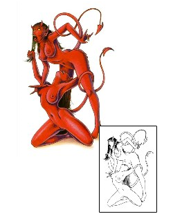 Devil - Demon Tattoo Horror tattoo | FRF-00103