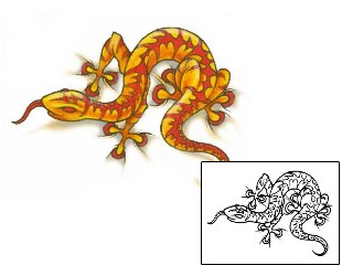 Lizard Tattoo Reptiles & Amphibians tattoo | FRF-00187