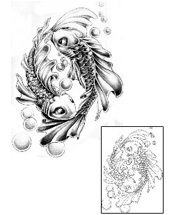 Fish Tattoo Marine Life tattoo | FTF-00006