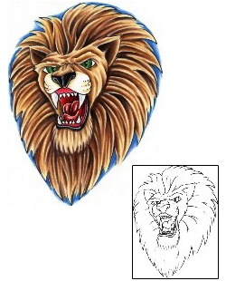 Lion Tattoo Animal tattoo | FYF-00003