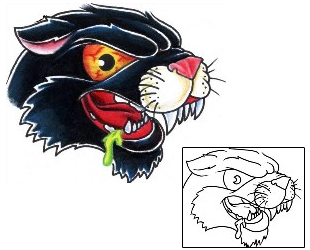 Panther Tattoo Animal tattoo | FYF-00154