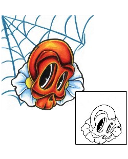 Spider Web Tattoo Horror tattoo | FYF-00162