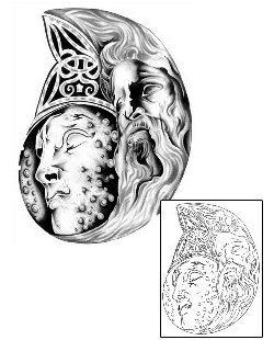 Moon Tattoo Mythology tattoo | G1F-00070