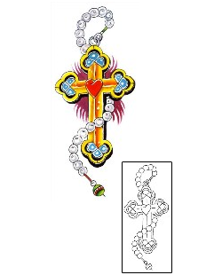 Cross Tattoo Religious & Spiritual tattoo | G1F-00179