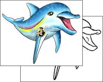 Dolphin Tattoo marine-life-dolphin-tattoos-gary-davis-g1f-00253