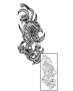 Skeleton Tattoo Horror tattoo | G1F-00372