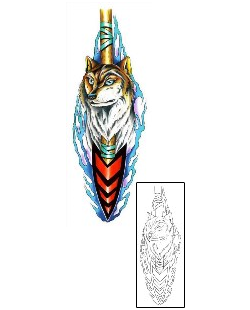 Wolf Tattoo Ethnic tattoo | G1F-00397
