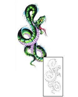 Snake Tattoo Reptiles & Amphibians tattoo | G1F-00449