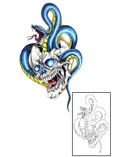Snake Tattoo Horror tattoo | G1F-00700