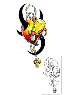 Heart Tattoo Religious & Spiritual tattoo | G1F-00909