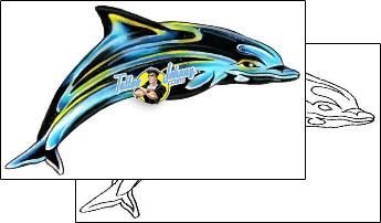 Dolphin Tattoo marine-life-dolphin-tattoos-gary-davis-g1f-00941
