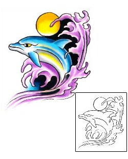 Dolphin Tattoo Marine Life tattoo | G1F-00967
