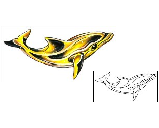 Dolphin Tattoo Marine Life tattoo | G1F-00971
