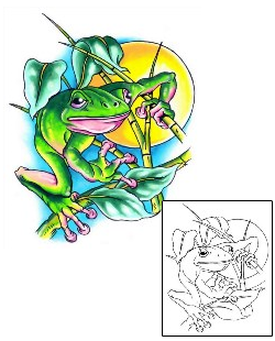 Frog Tattoo Reptiles & Amphibians tattoo | G1F-01114