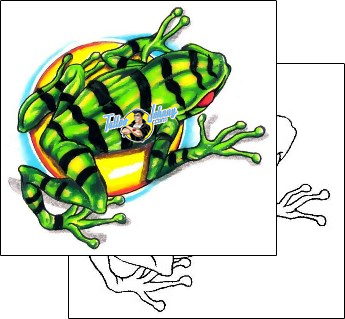 Frog Tattoo reptiles-and-amphibians-frog-tattoos-gary-davis-g1f-01120