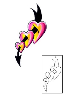 Heart Tattoo For Women tattoo | G1F-01125