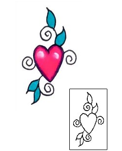 Heart Tattoo For Women tattoo | G1F-01157