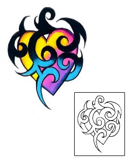 Heart Tattoo For Women tattoo | G1F-01206