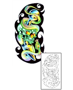 Snake Tattoo Horror tattoo | G1F-01287