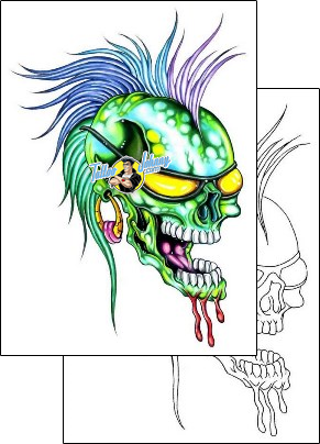 Skull Tattoo horror-skull-tattoos-gary-davis-g1f-01296