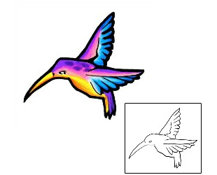 Hummingbird Tattoo For Women tattoo | GAF-00031