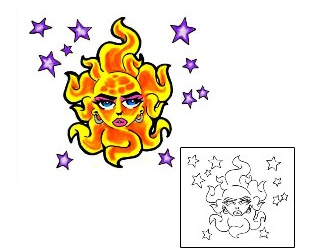 Star Tattoo Astronomy tattoo | GAF-00080
