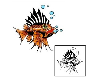 Fish Tattoo Marine Life tattoo | GDF-00009