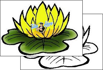 Flower Tattoo plant-life-flowers-tattoos-george-davis-gdf-00079