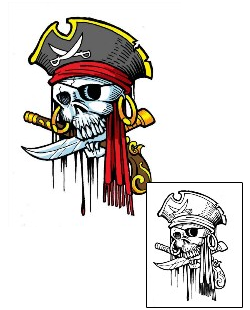 Pirate Tattoo Miscellaneous tattoo | GDF-00089