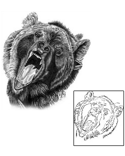 Bear Tattoo Animal tattoo | GEF-00063